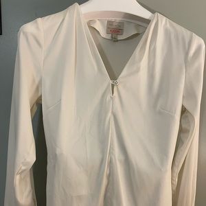 White soft fabric blouse